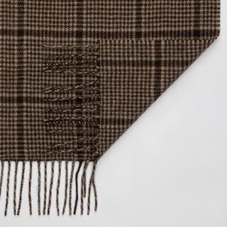 Manor Man Schal mit Karomuster und Fransen  