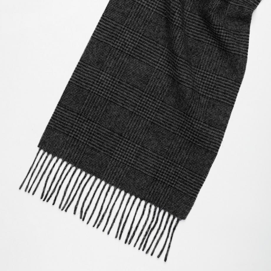 Manor Man Schal Kariert mit Fransen  