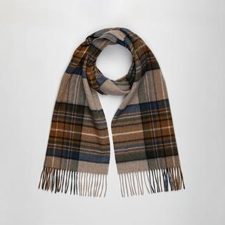 Manor Man Sciarpa Quadri Frange  