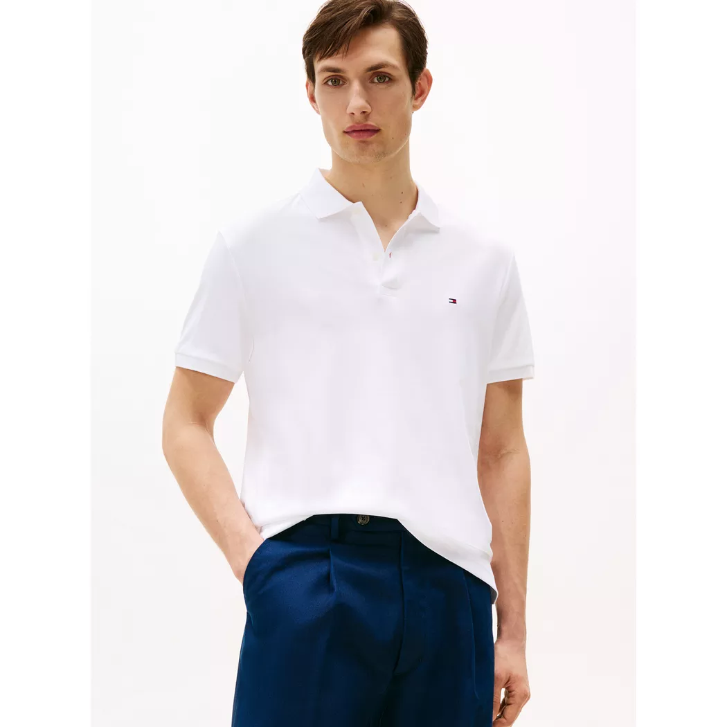 Tommy Hilfiger Polo à Manches Courtes 1985 Slim White S Homme 2