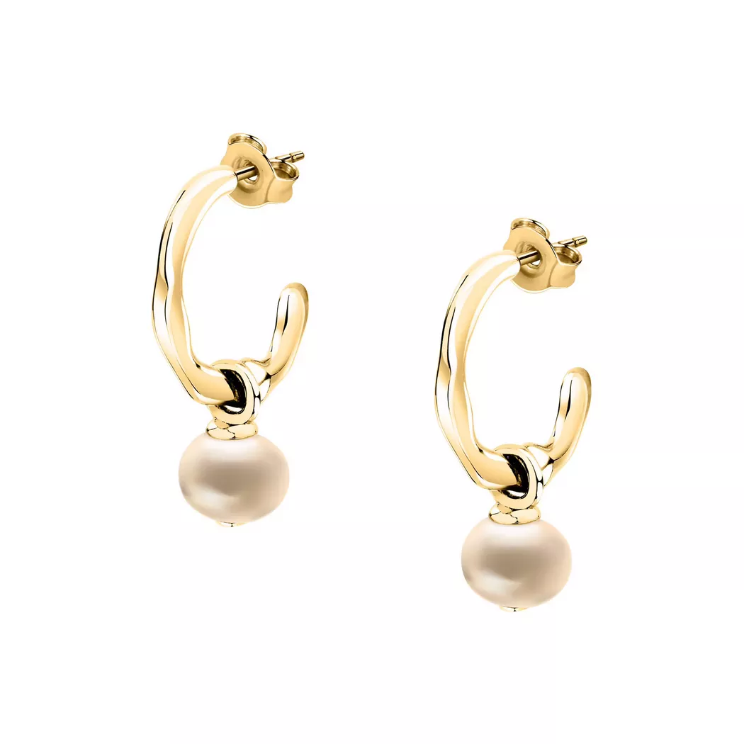 Morellato - Ohrstecker, Perla, One Size, Goldfarben