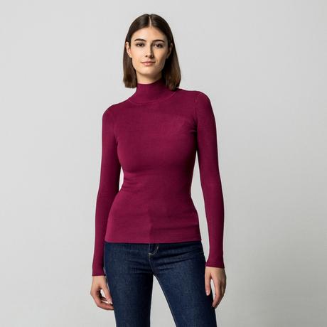 Manor Woman Pull Col Roulé Côtelé  