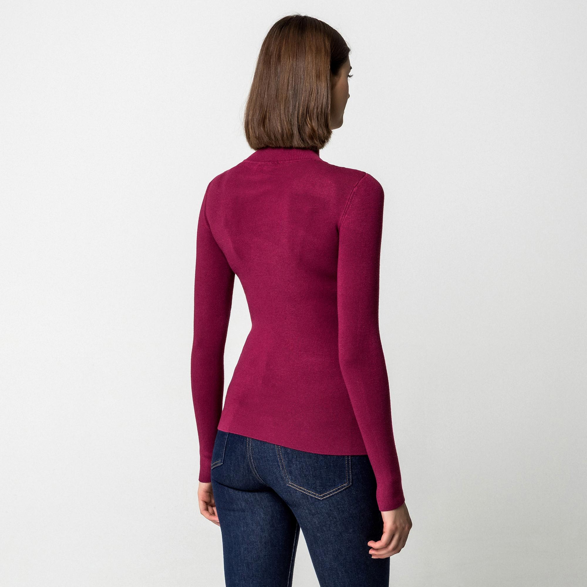 Manor Woman Pull Col Roulé Côtelé  