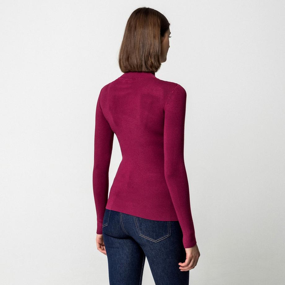 Manor Woman Pull Col Roulé Côtelé  