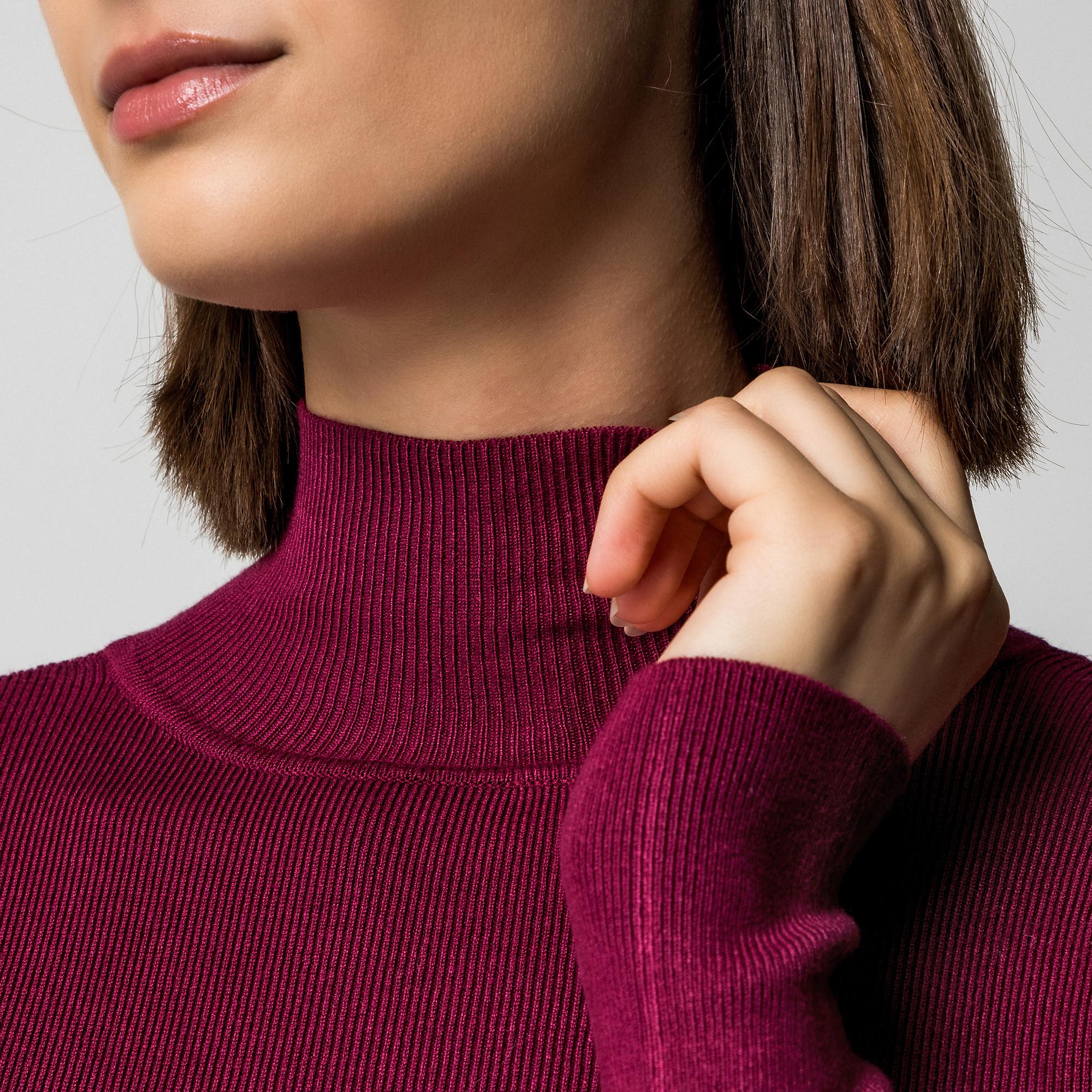 Manor Woman Pull Col Roulé Côtelé  