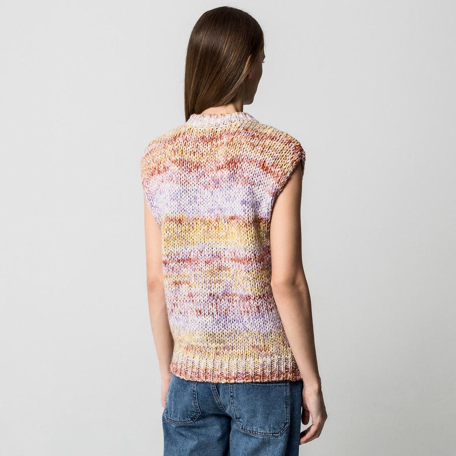 Manor Woman Ärmelloser Grobstrick Pullunder  