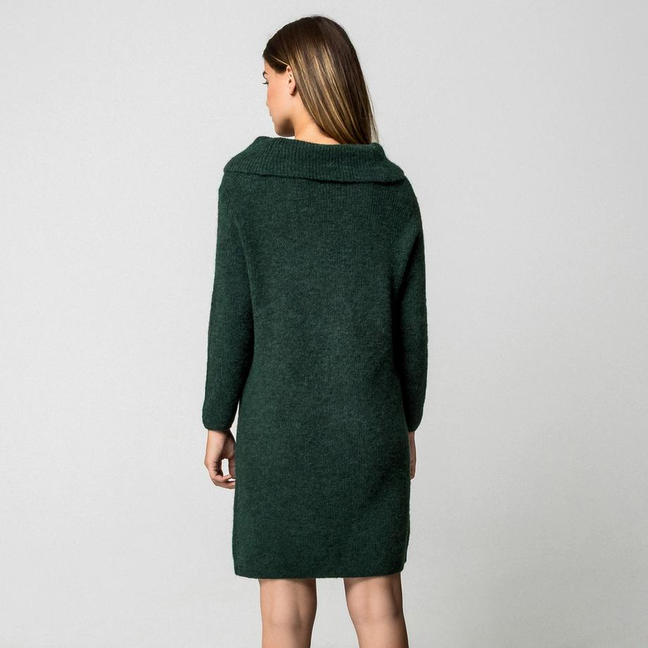 Manor Woman Robe en tricot col roulé  