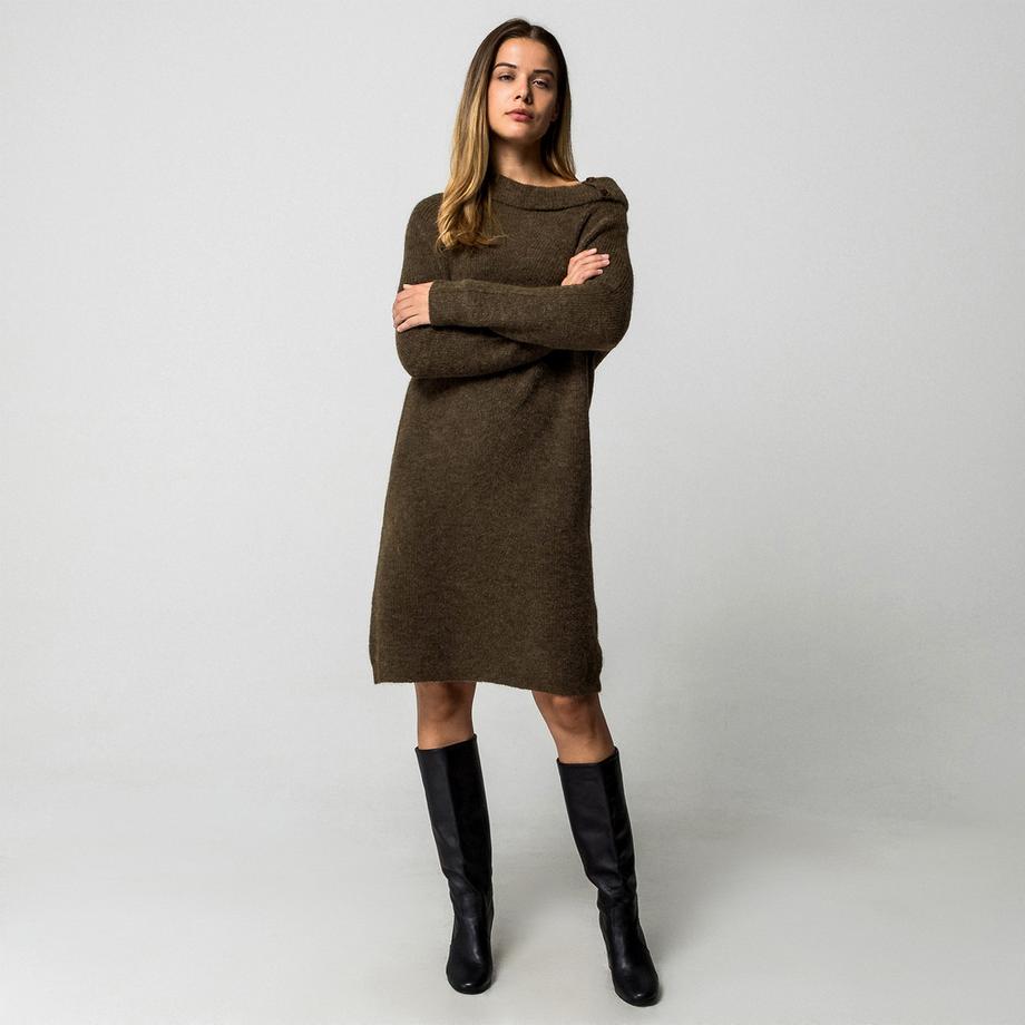 Manor Woman Strickkleid mit Rollkragen  