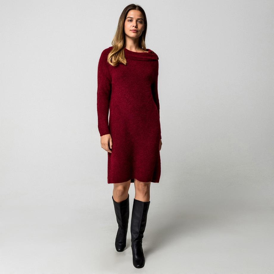 Manor Woman Strickkleid mit Rollkragen  