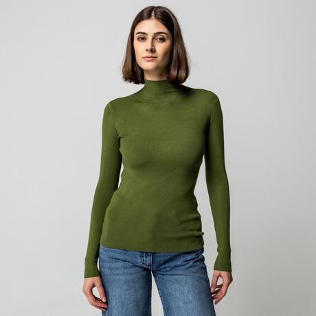 Manor Woman Pull Col Roulé Côtelé  