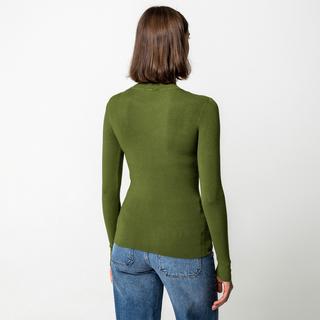 Manor Woman Pull Col Roulé Côtelé  