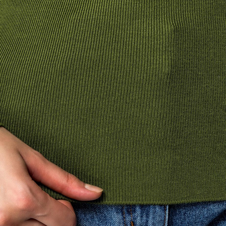 Manor Woman Pull Col Roulé Côtelé  