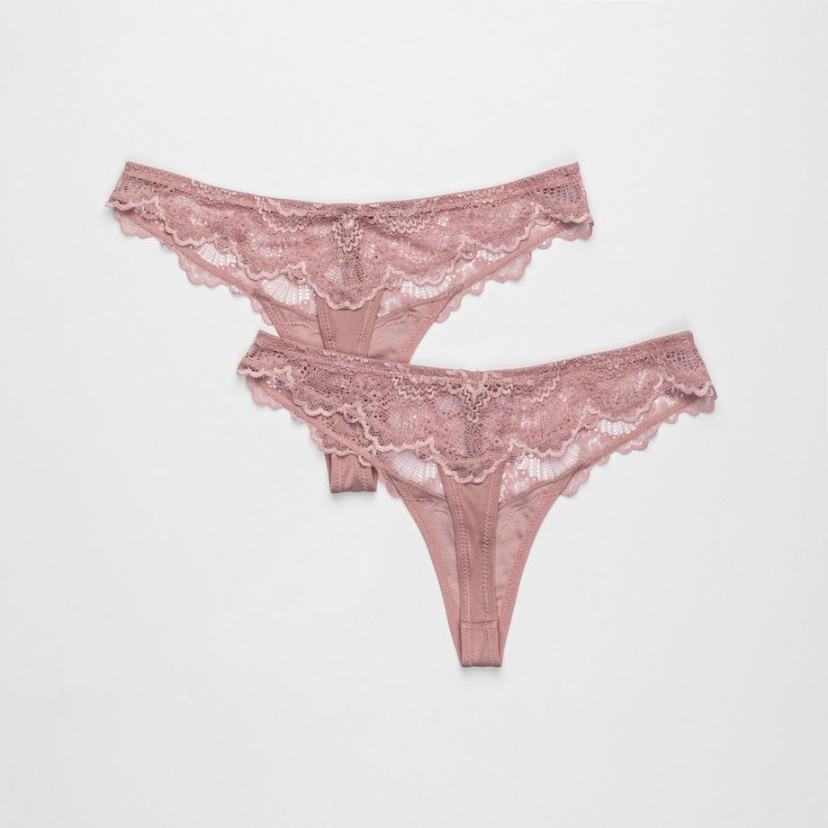 Manor Woman Duopack Perizoma in Pizzo  