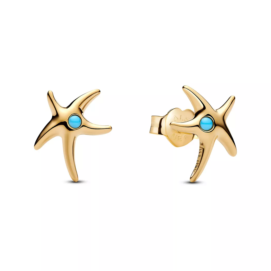 Pandora - Ohrstecker,  Moments, One Size, Goldfarben