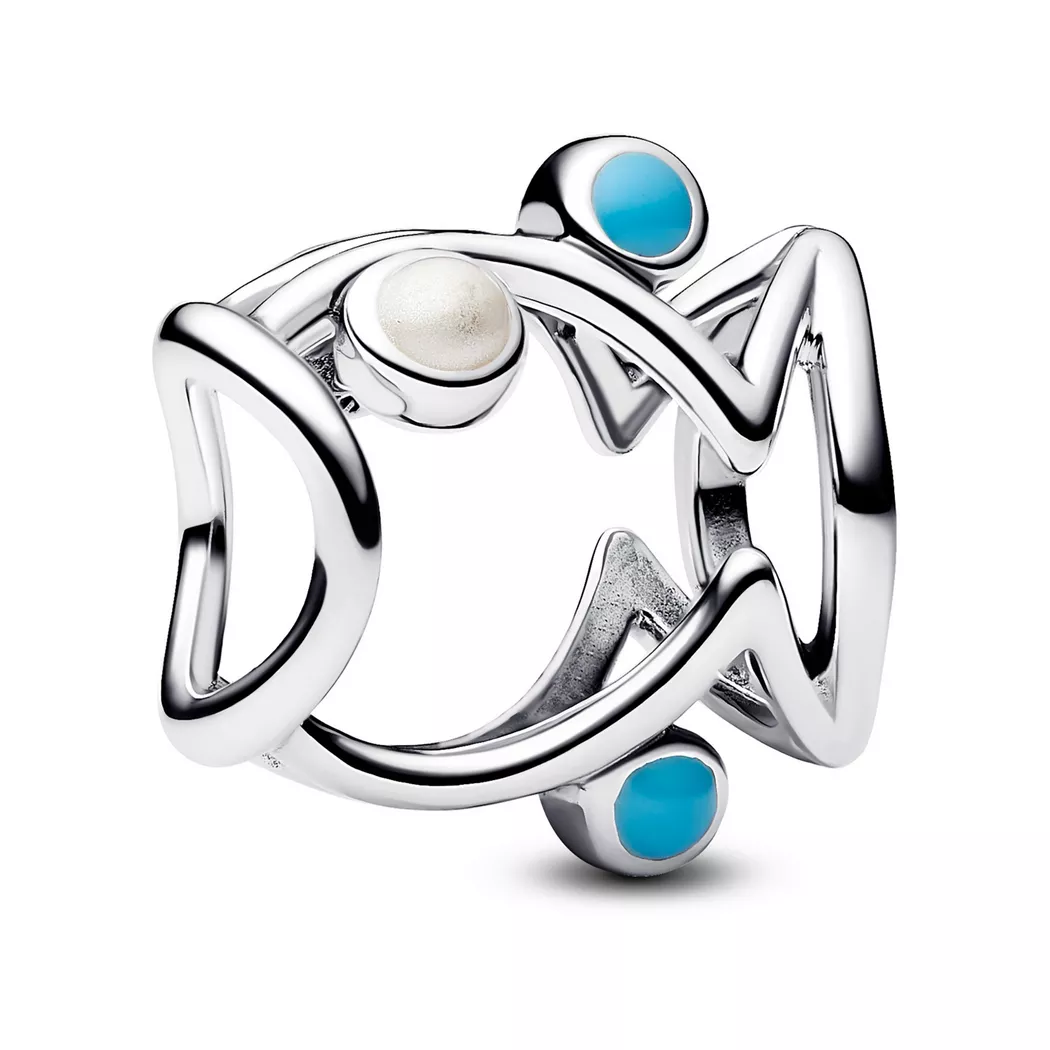 Pandora Silver Openwork Fish Charm