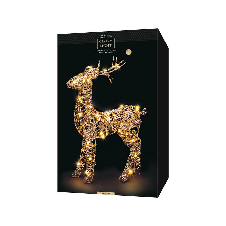 STT Décoration de Noël à LED Rentier 40 LED 