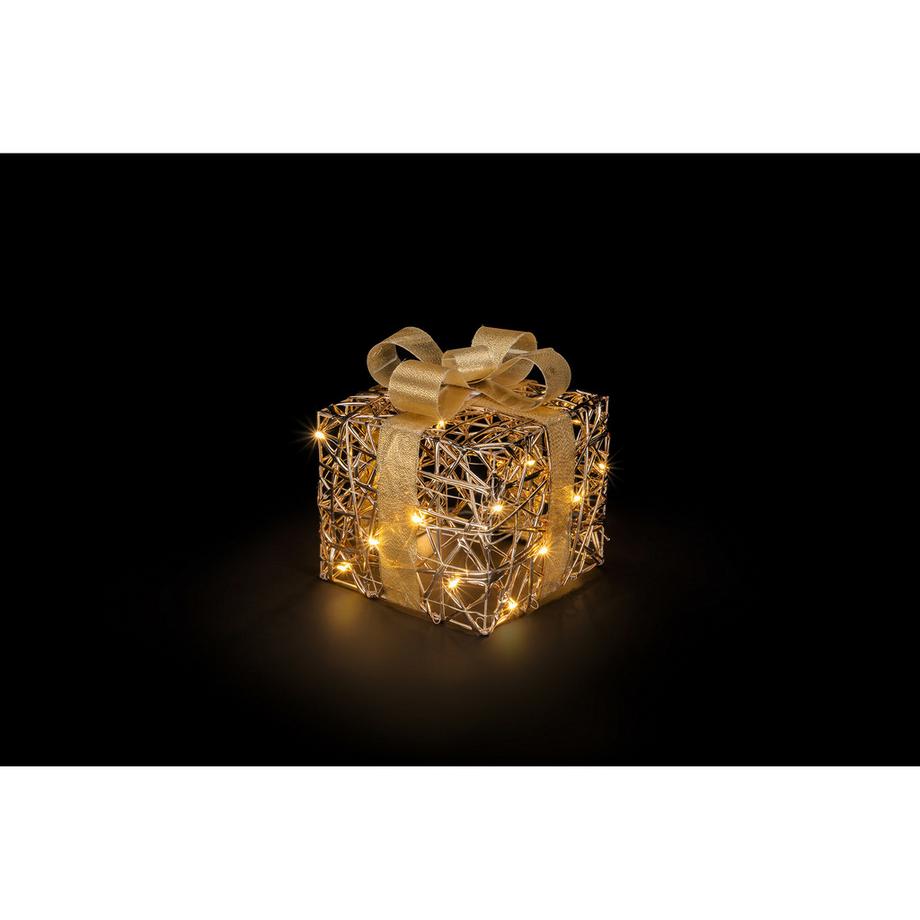 STT LED Weihnachtsdekoration goldenes LED-Geschenk 