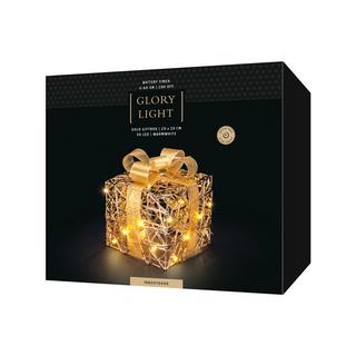 STT LED Weihnachtsdekoration goldenes LED-Geschenk 