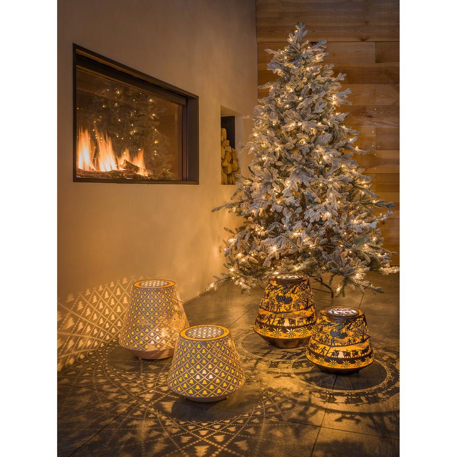 STT LED Weihnachtsdekoration Laterne Swiss Alps 