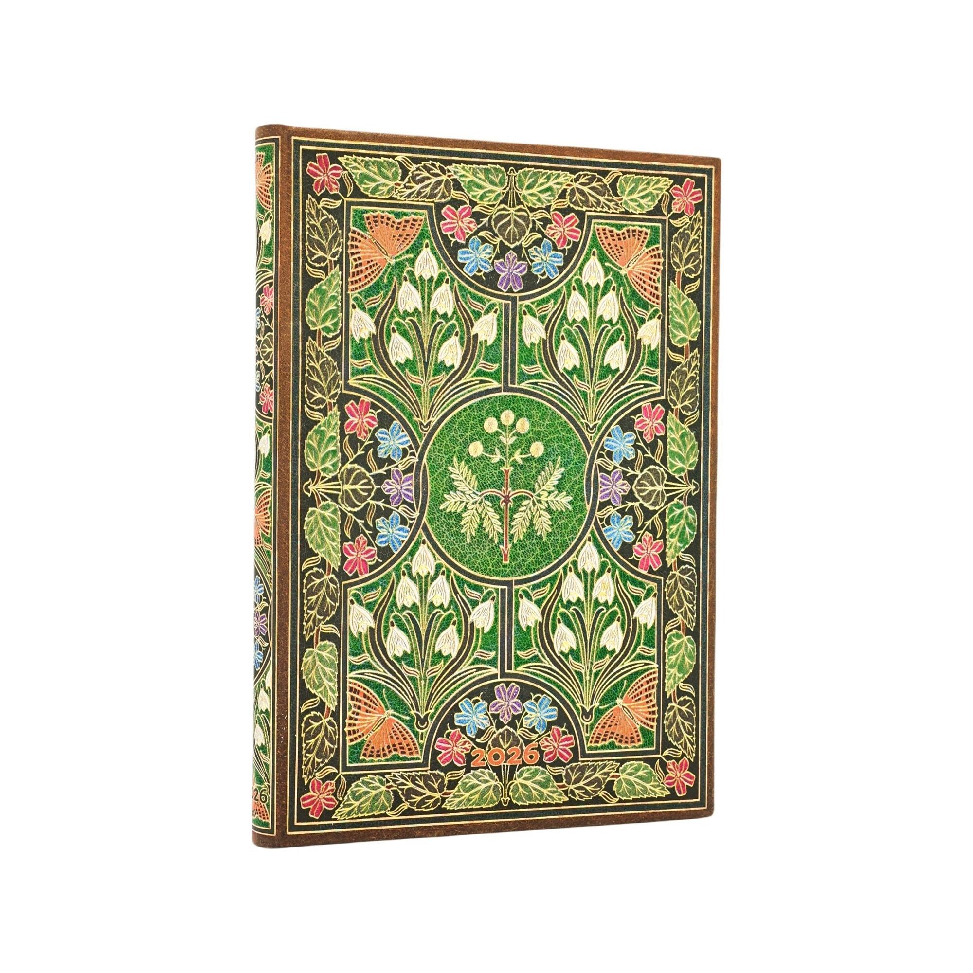 Paperblanks Wochenplaner 2026 Blühende Poesie Midi 