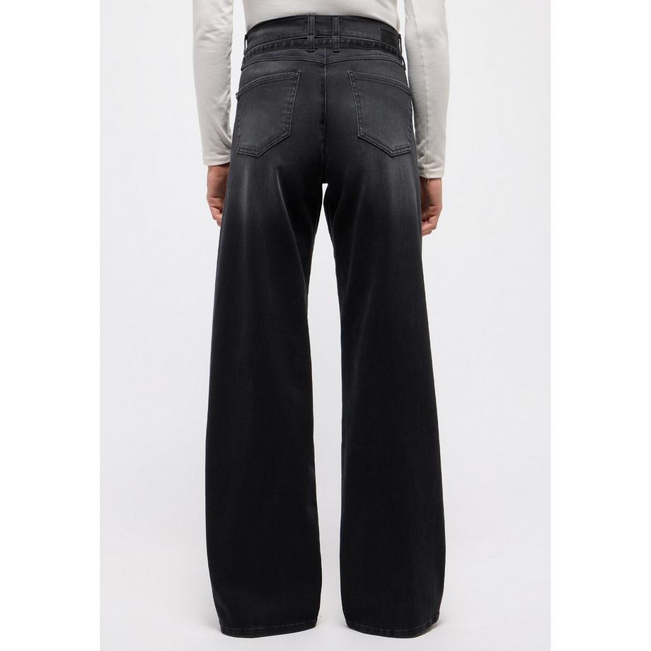 ANGELS Liz Belt Relaxed Fit Wide Leg Jeans  