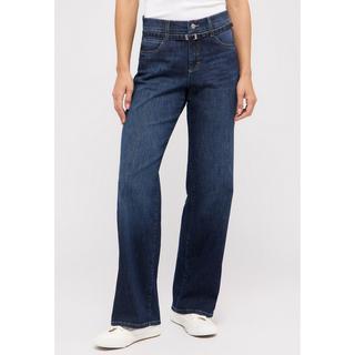 ANGELS Liz Belt Relaxed Fit Wide Leg Jeans  