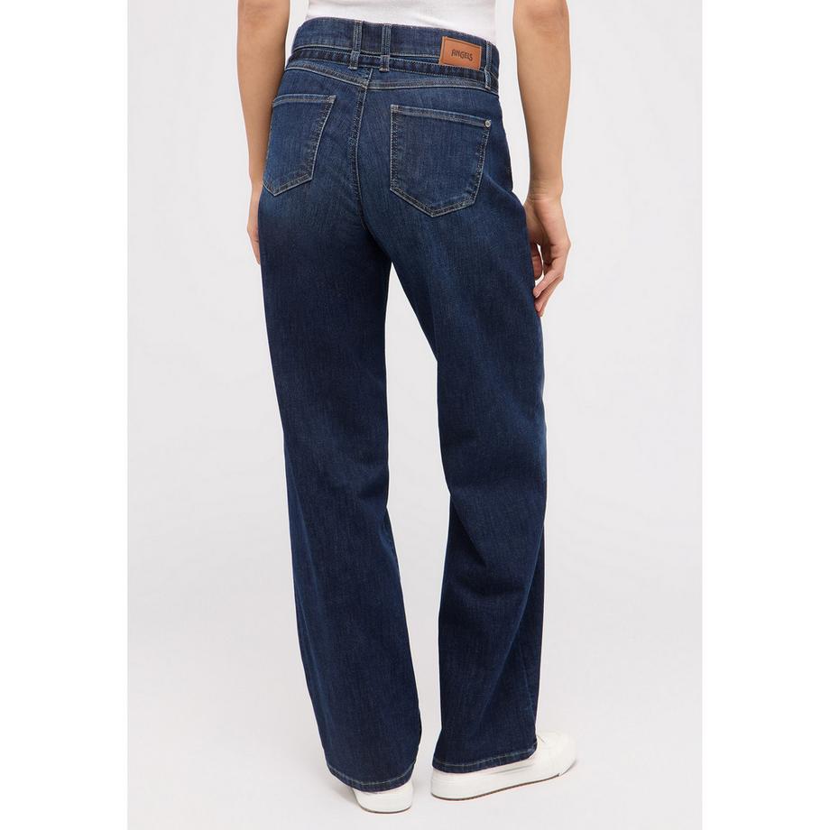 ANGELS Liz Belt Relaxed Fit Wide Leg Jeans  