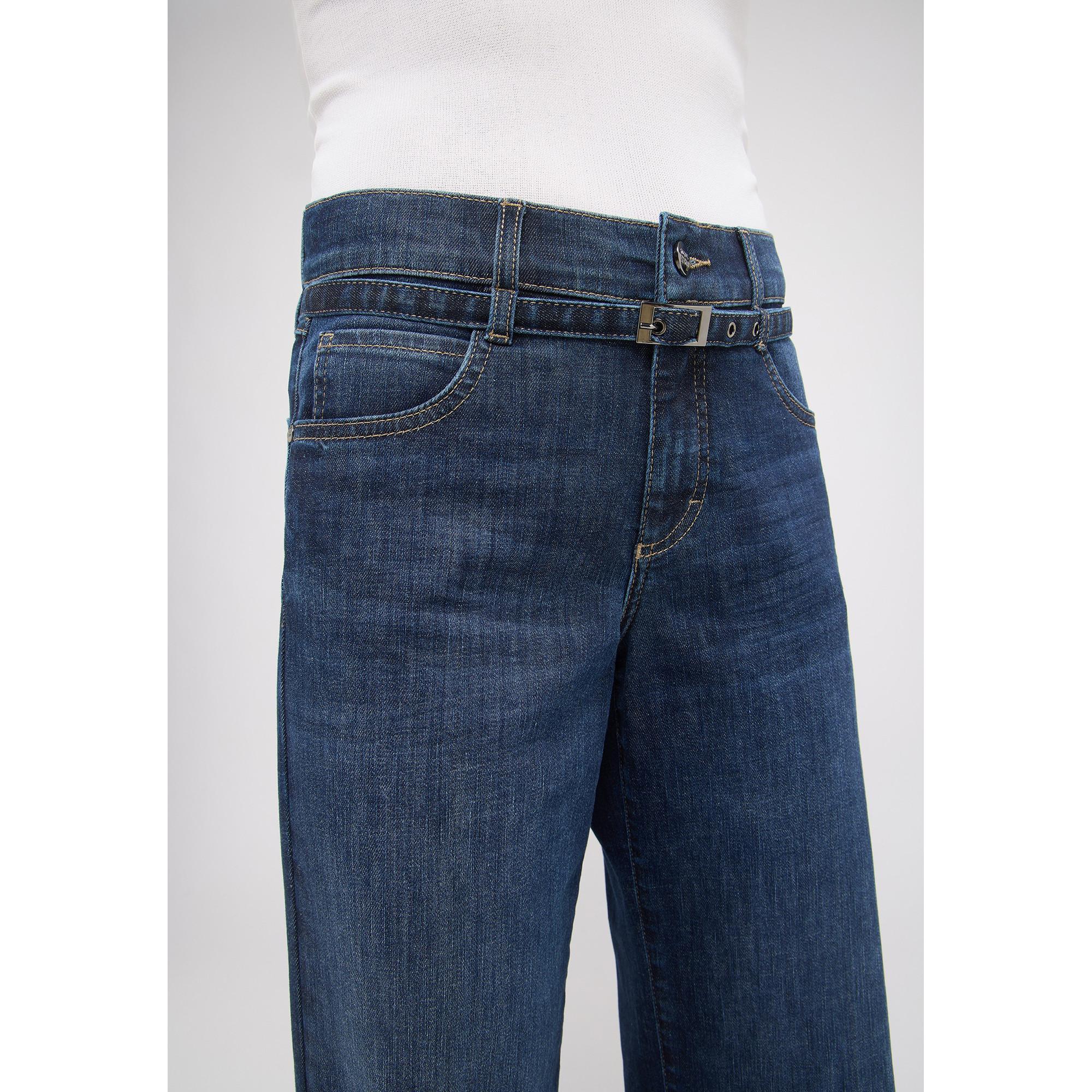 ANGELS Liz Belt Relaxed Fit Wide Leg Jeans  