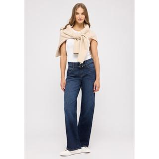 ANGELS Liz Belt Relaxed Fit Wide Leg Jeans  