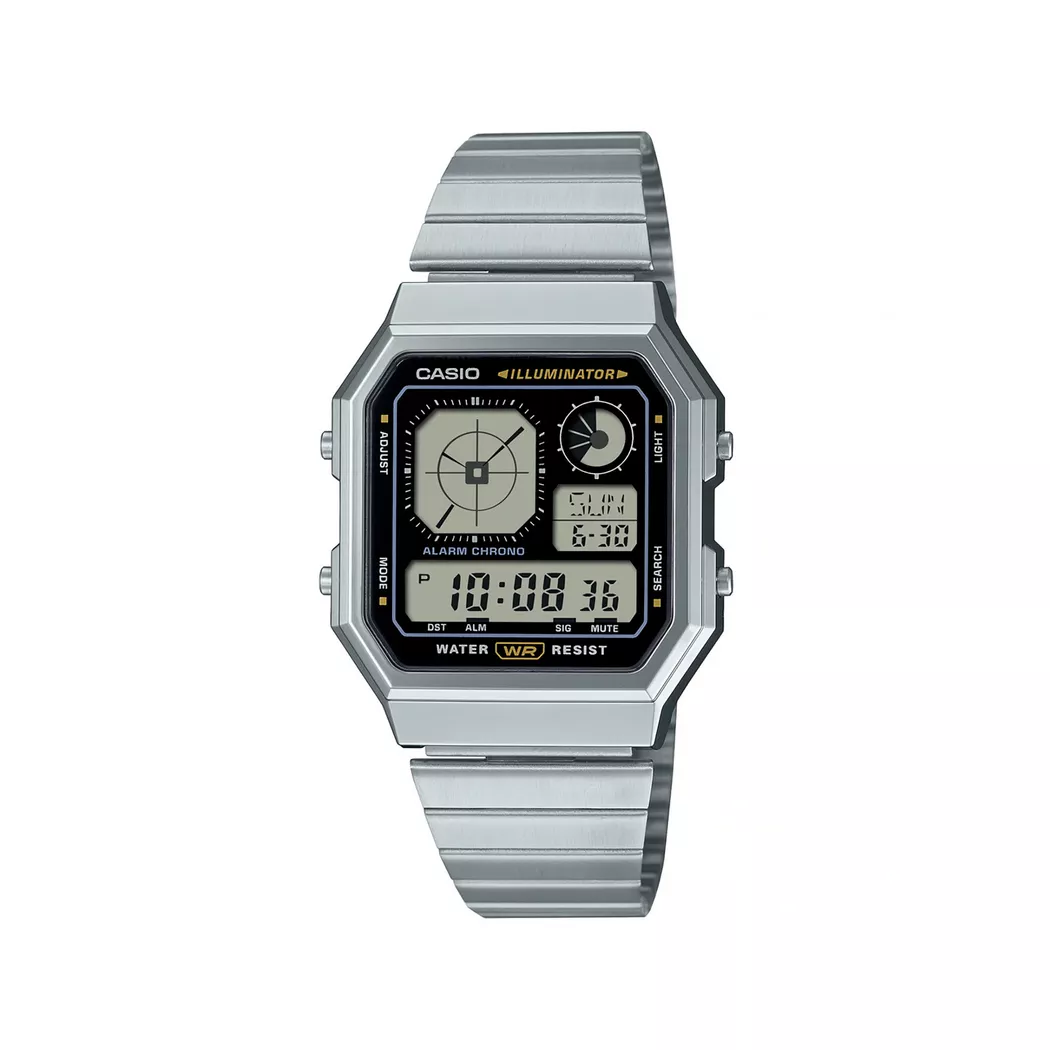 CASIO - Digitaluhr,  Vintage Collection, 40.5MM, Silber