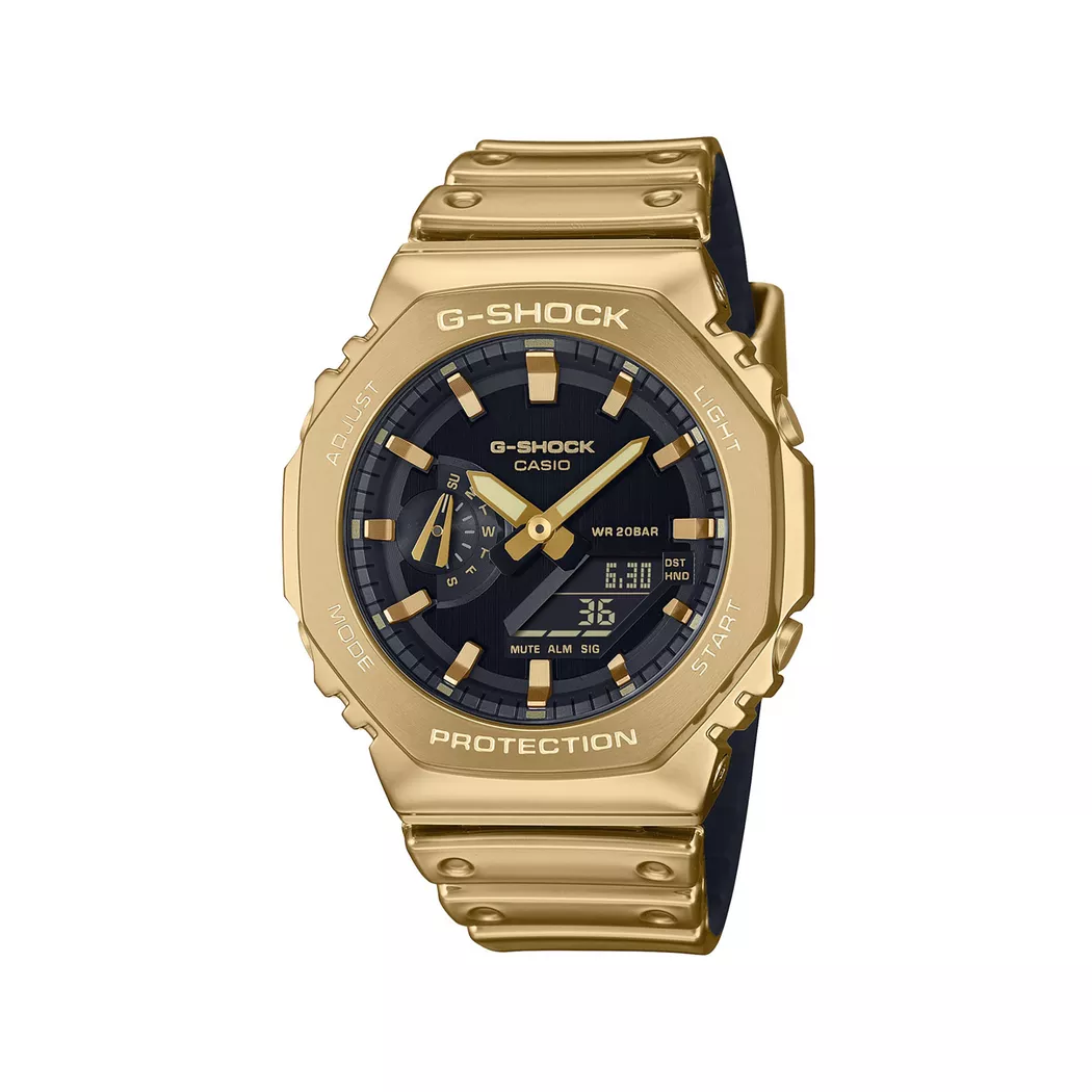 Casio - Analoguhr, G-SHOCK Classic, 49mm, Gold