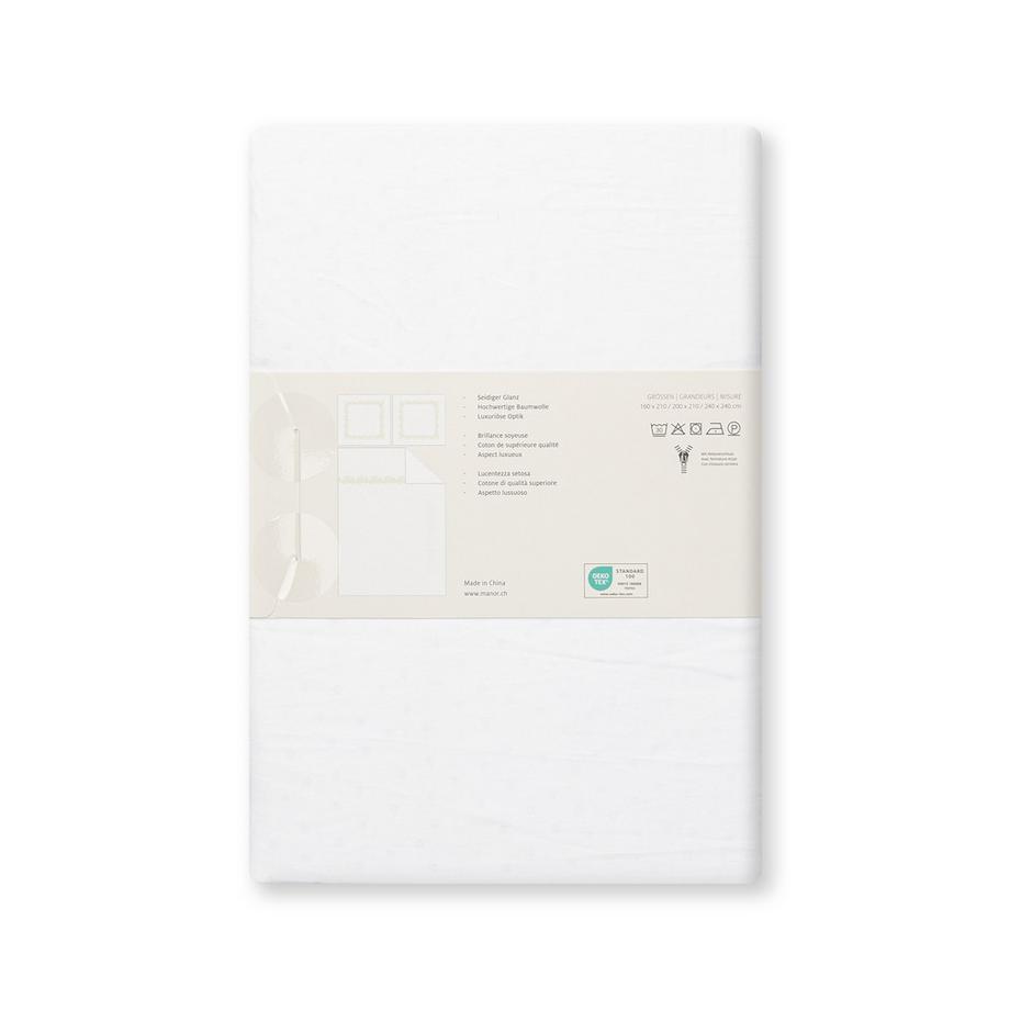 Manor Tremilione Housse de couette jacquard brodée  