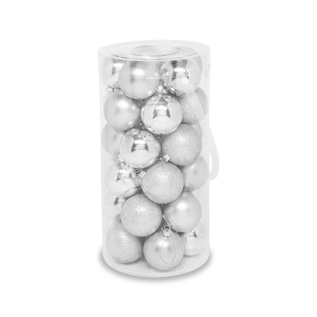 Manor - Weihnachtskugel Set, 6CMDU, Silberfarben 2