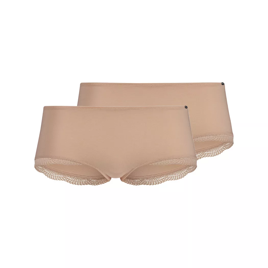 Skiny - Duopack, Hipster, für Damen, Beige, Größe 42