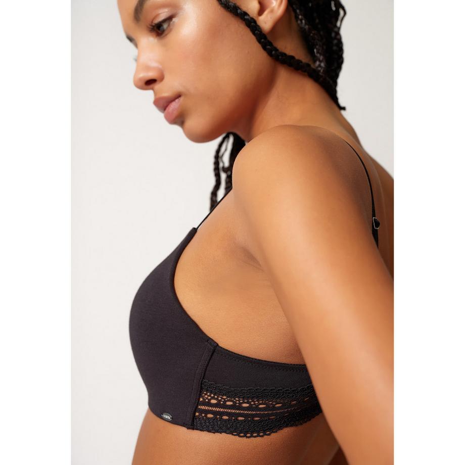 Skiny Classicotton Reggiseno a triangolo imbottito  