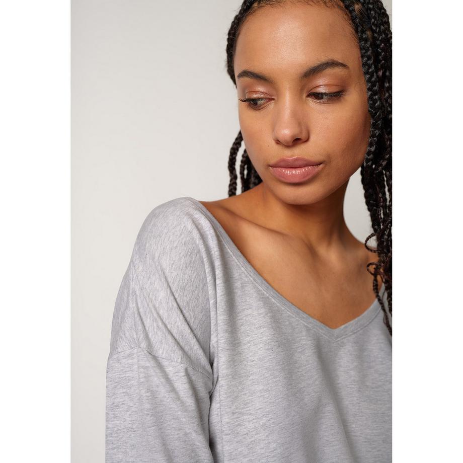 Skiny Mix & Match T-shirt col V manches longues  