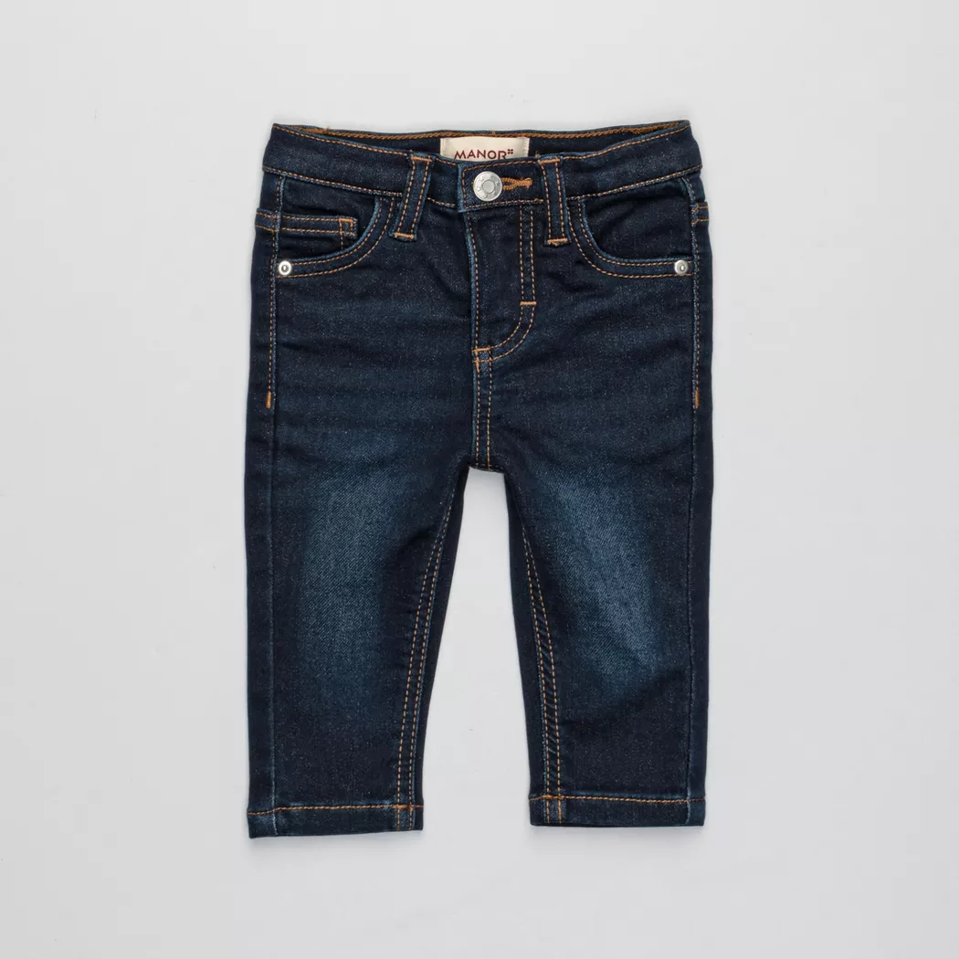 Manor Baby - Jeans, 104, Blau Denim Dunkel
