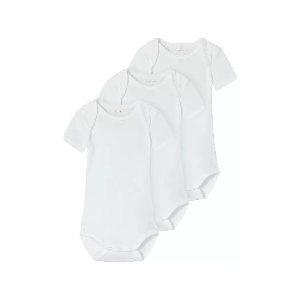 Name It - Body, 3er-Pack, 50, Weiss