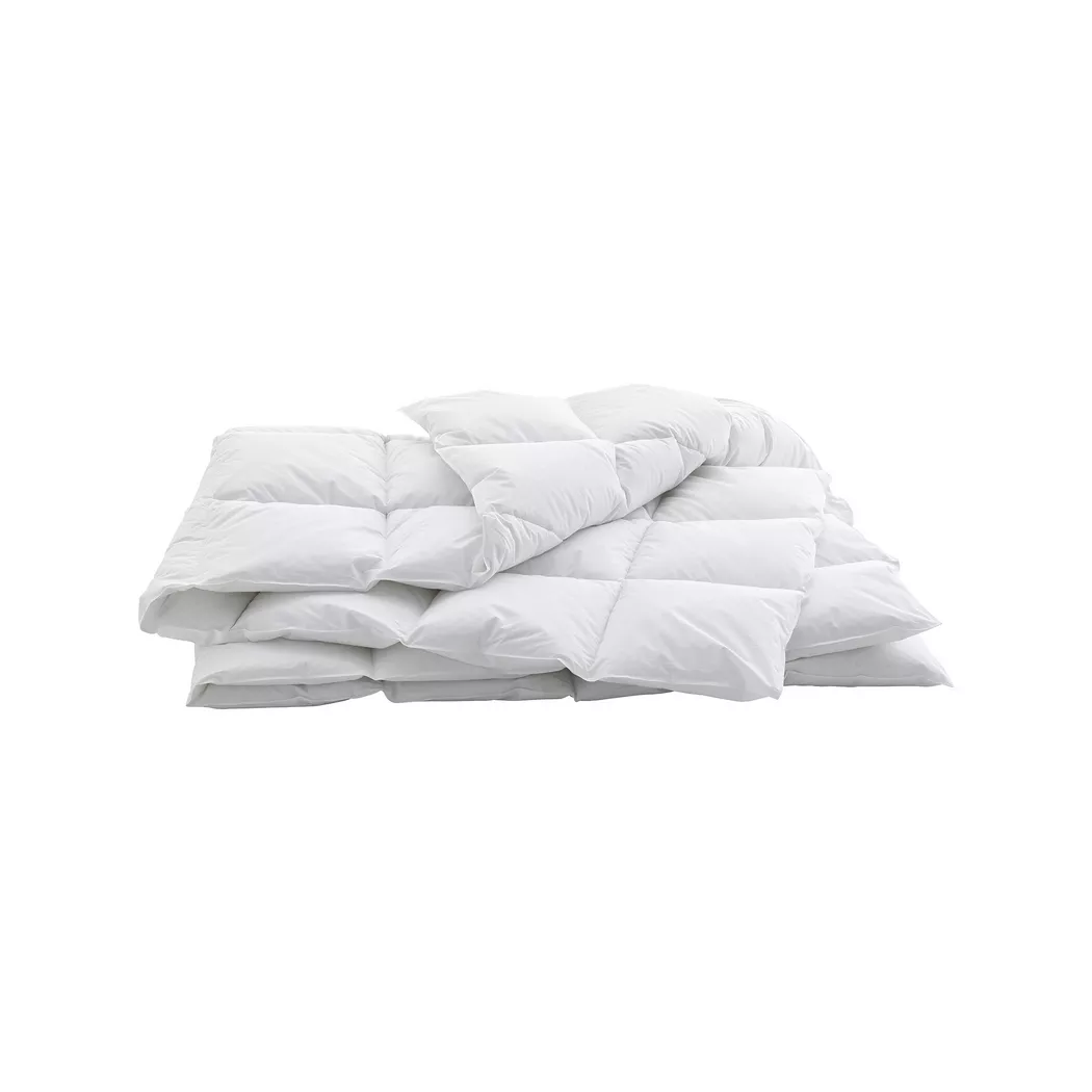 billerbeck Edition - Ganzjahres-Daunenduvet, Melody Medium 90 Ganzjahres-Daunenduvet, 240 x 240 cm, Weiss