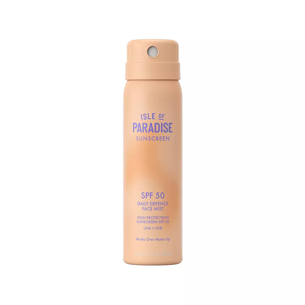 Isle of Paradise - Sunscreen SPF 50 Face Mist - Sonnenschutzspray für das Gesicht, 59 ml, Fantasie
