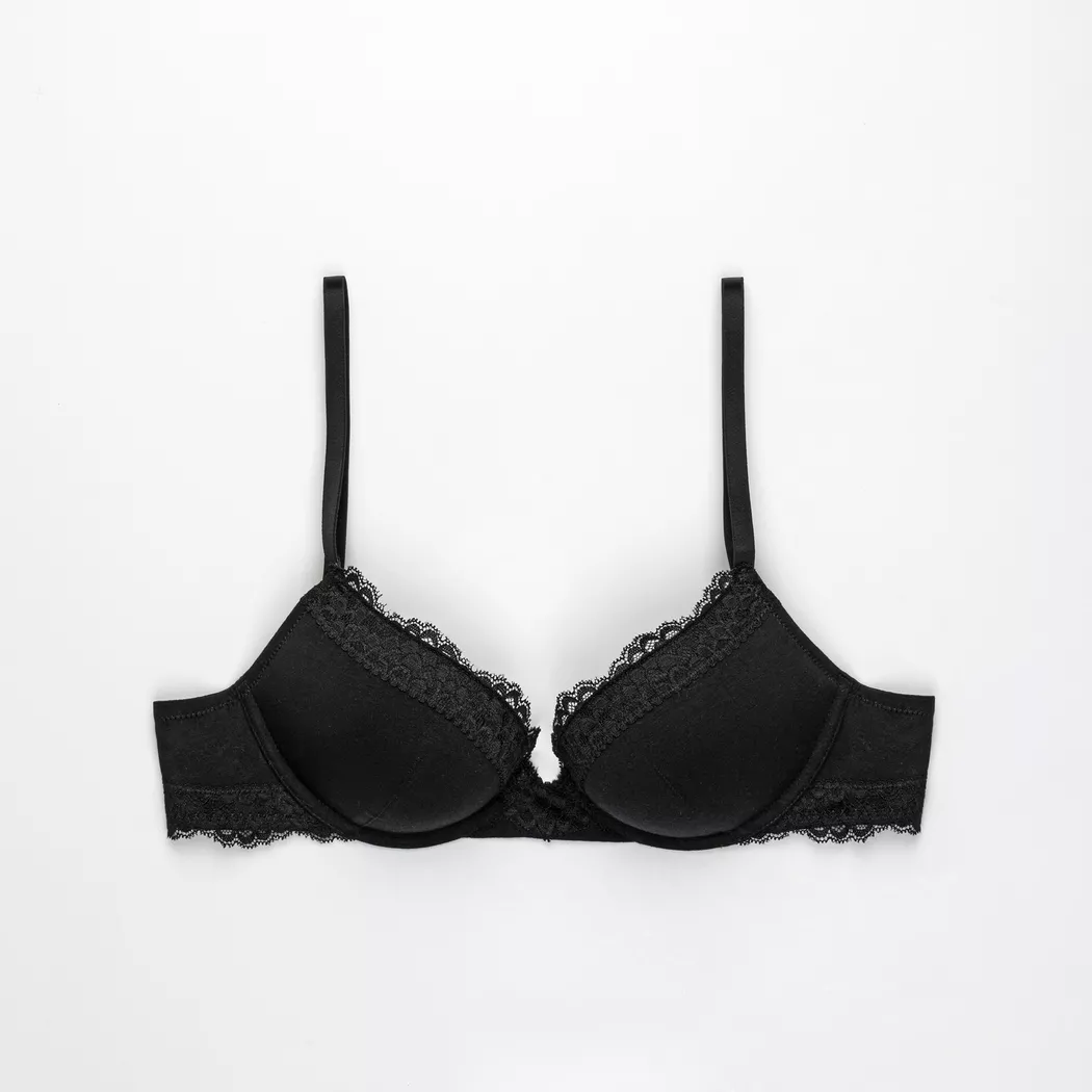 Manor Woman - BH mit Push up Effekt, für Damen, Black, Größe 70A