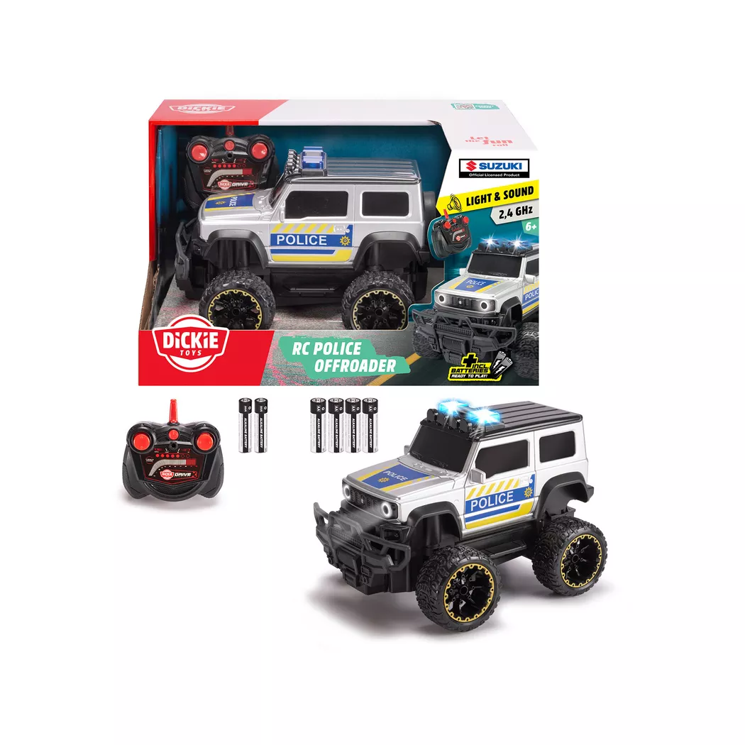 Dickie - RC Suzuki Jimny Police, Multicolor