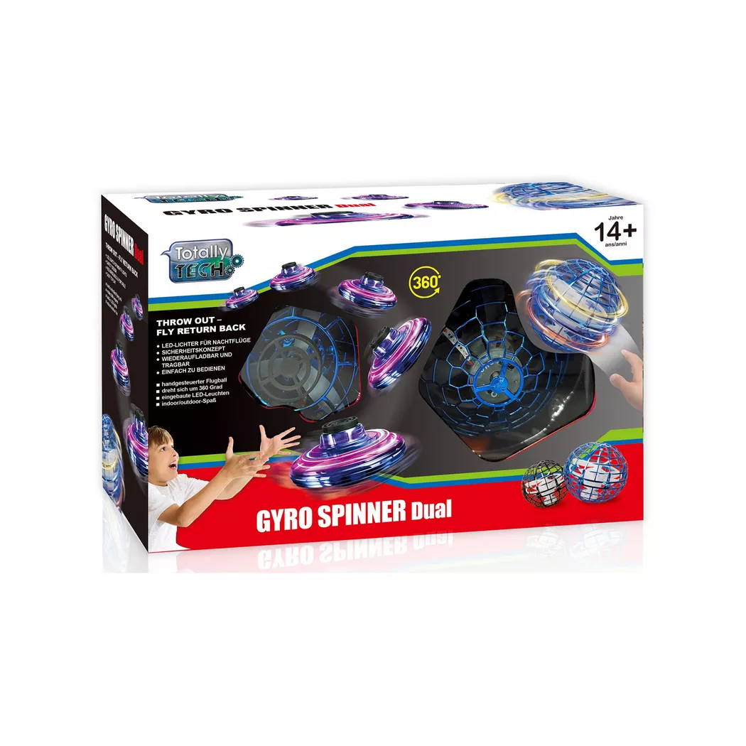 Totally Tech - Gyro Spinner Duo Set, Multicolore