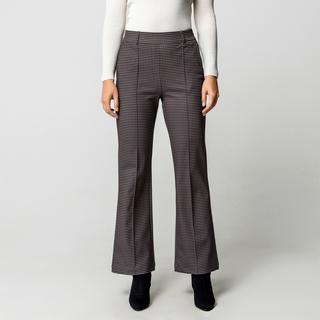 Manor Woman Gemusterte Flared Hose  