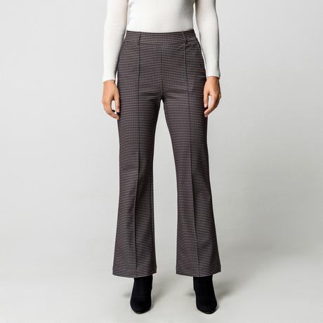 Manor Woman Gemusterte Flared Hose  