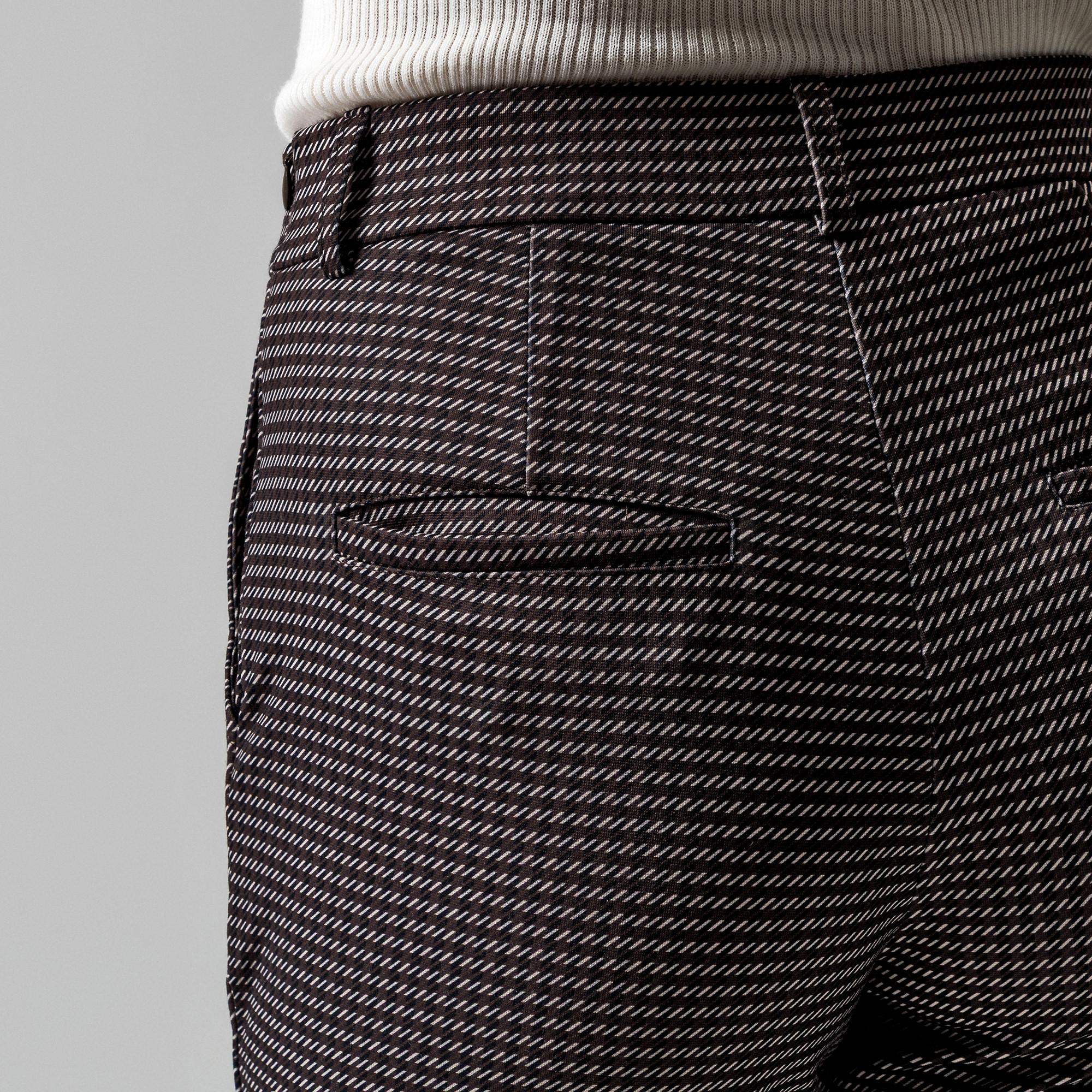 Manor Woman Gemusterte Flared Hose  