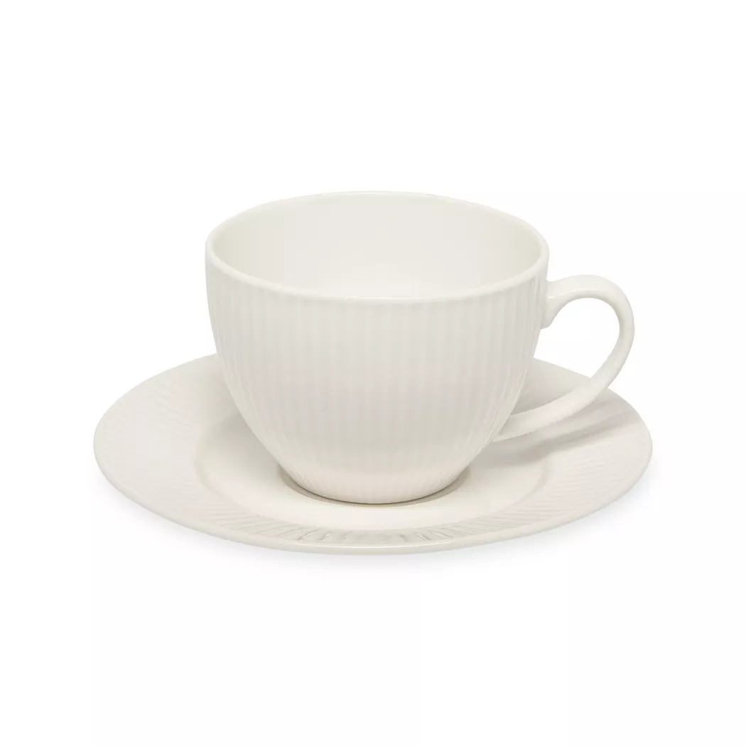 Manor Coffee Cup and Saucer White 270ml