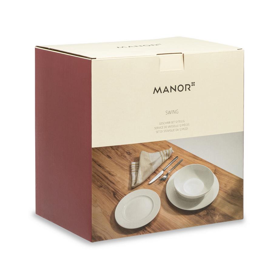 Manor Dinnerset, 12-teilig Swing 