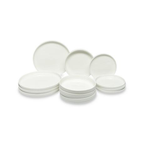 Manor Dinnerset, 12-teilig Crema Optic 