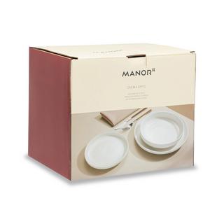 Manor Dinnerset, 12-teilig Crema Optic 